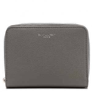 Saint Laurent Gray Wallet Smooth Leather Minimalist Design